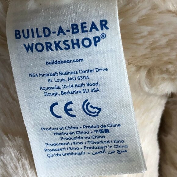Build a Bear Workshop Lil Pudding Cub 15" Cream Beige Plush Bear Stuffed Animal - Picture 4 of 9